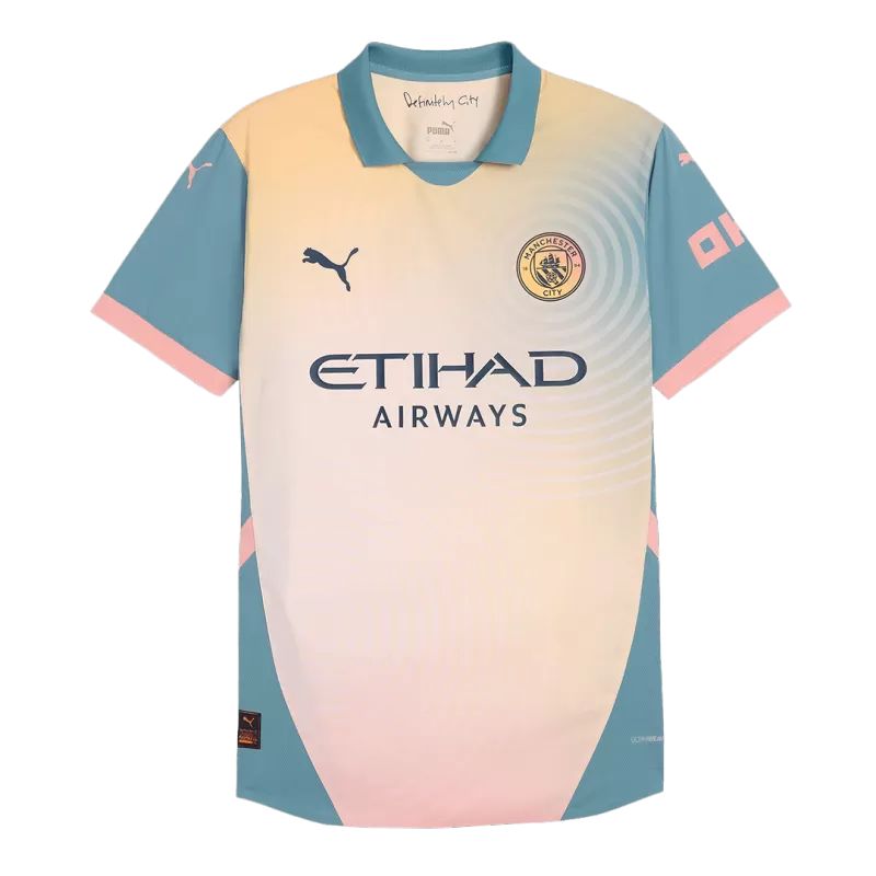 Authentic Manchester City Fourth Away Soccer Jersey 2024/25- Definitely City (UCL)