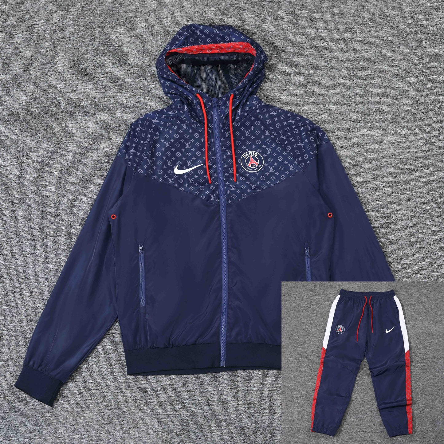 Paris collaboration LV player edition woven autumn and winter coat set
