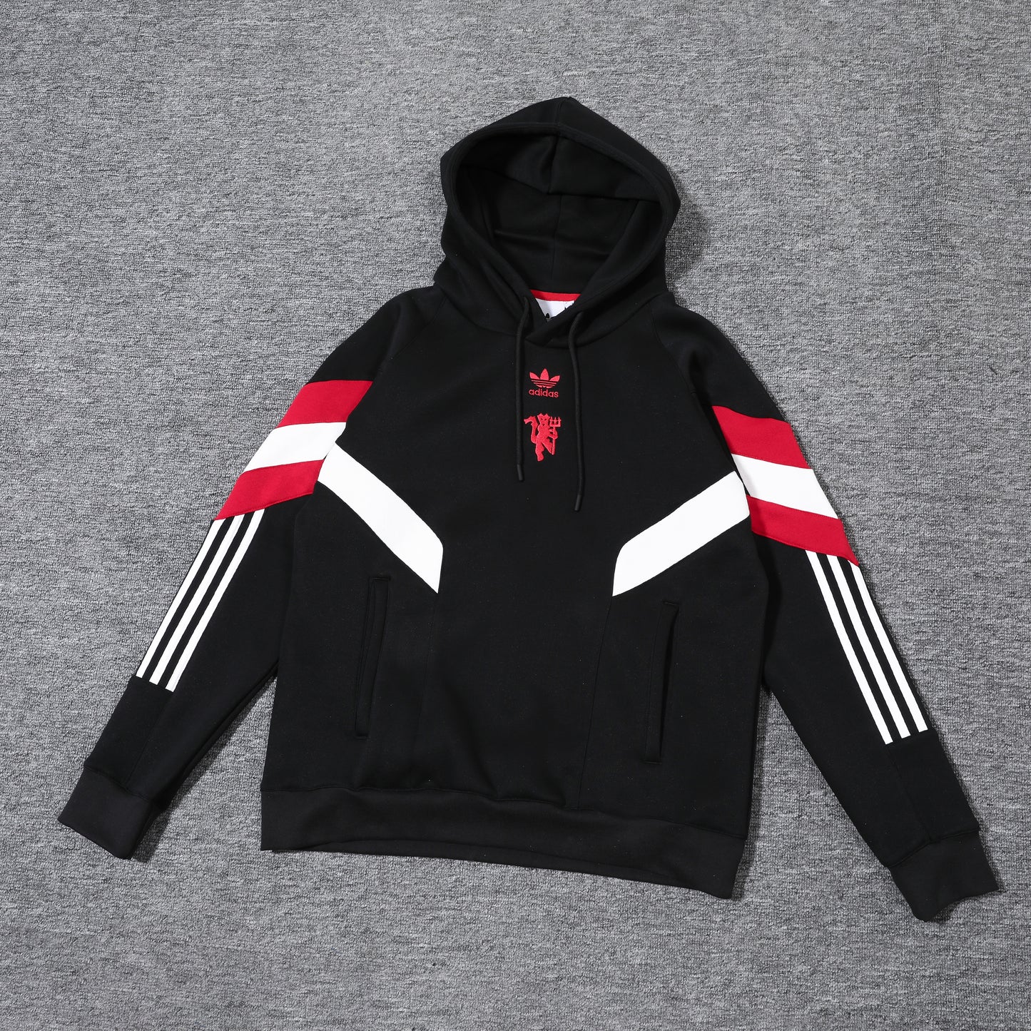 Manchester United Retro Velvet Hoodie Set