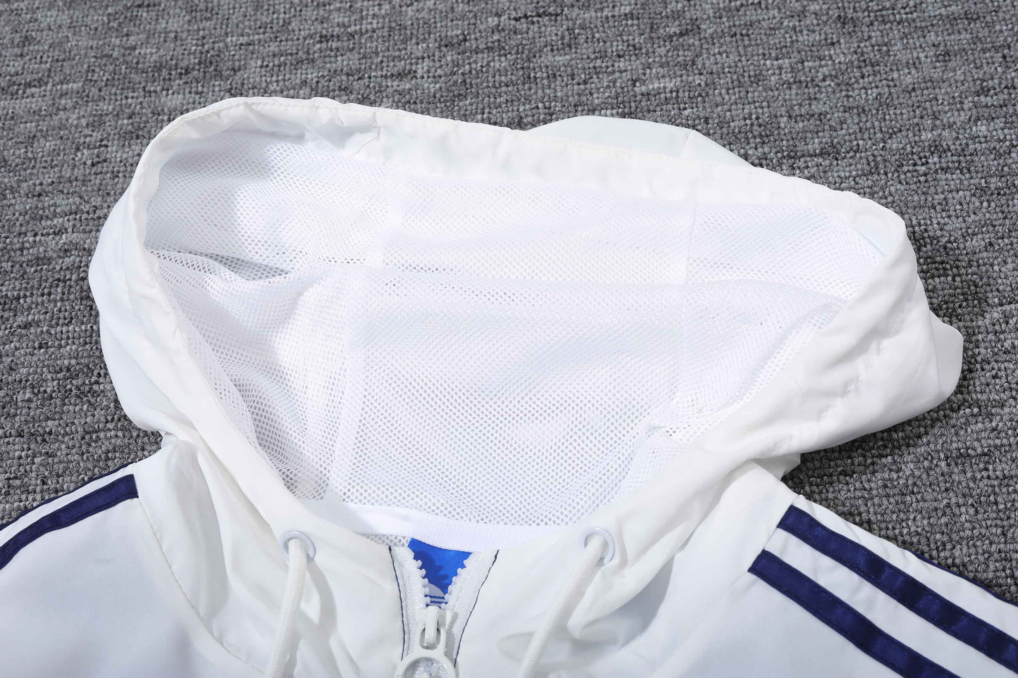 Real Madrid White Blue Jacket