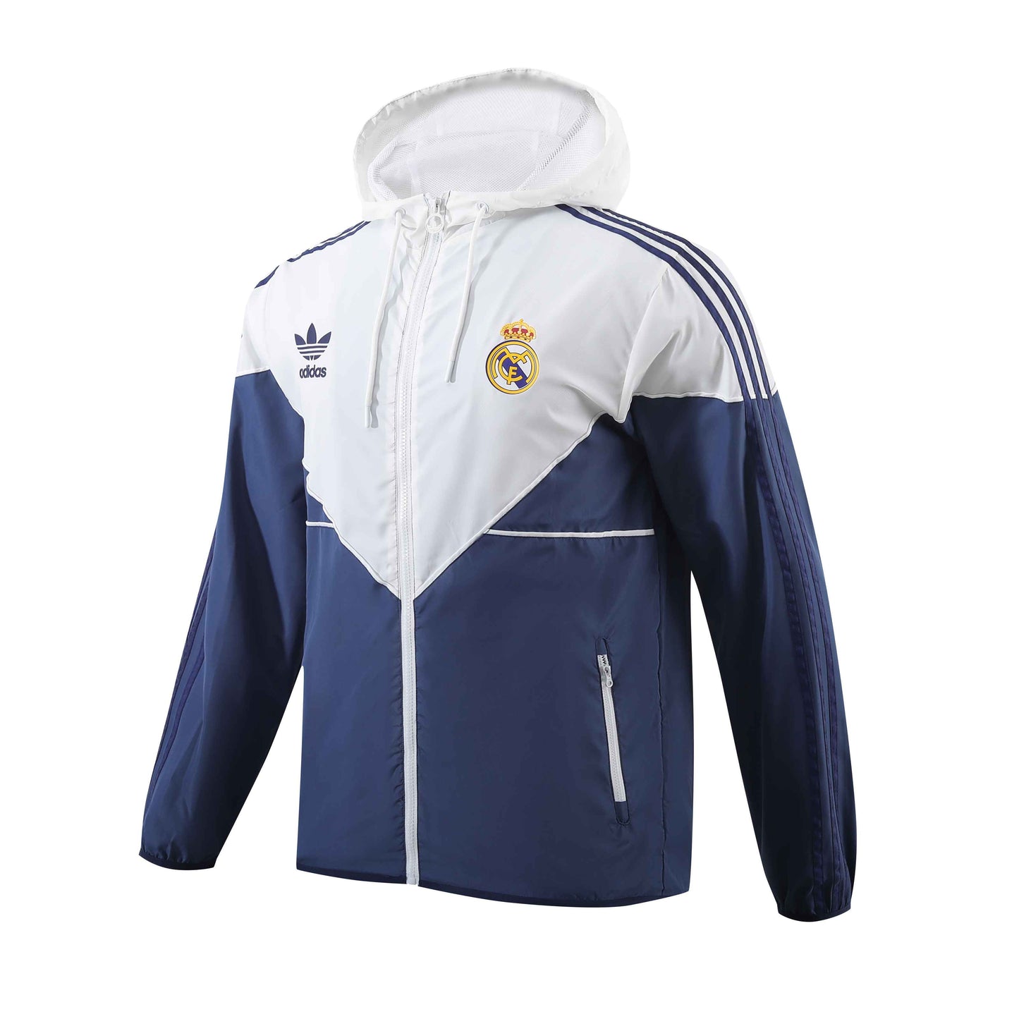 Real Madrid White Blue Jacket