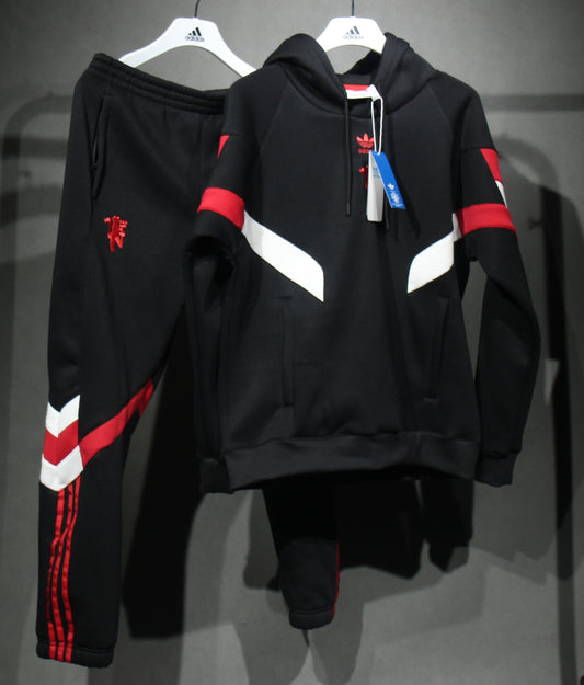 Manchester United Retro Velvet Hoodie Set