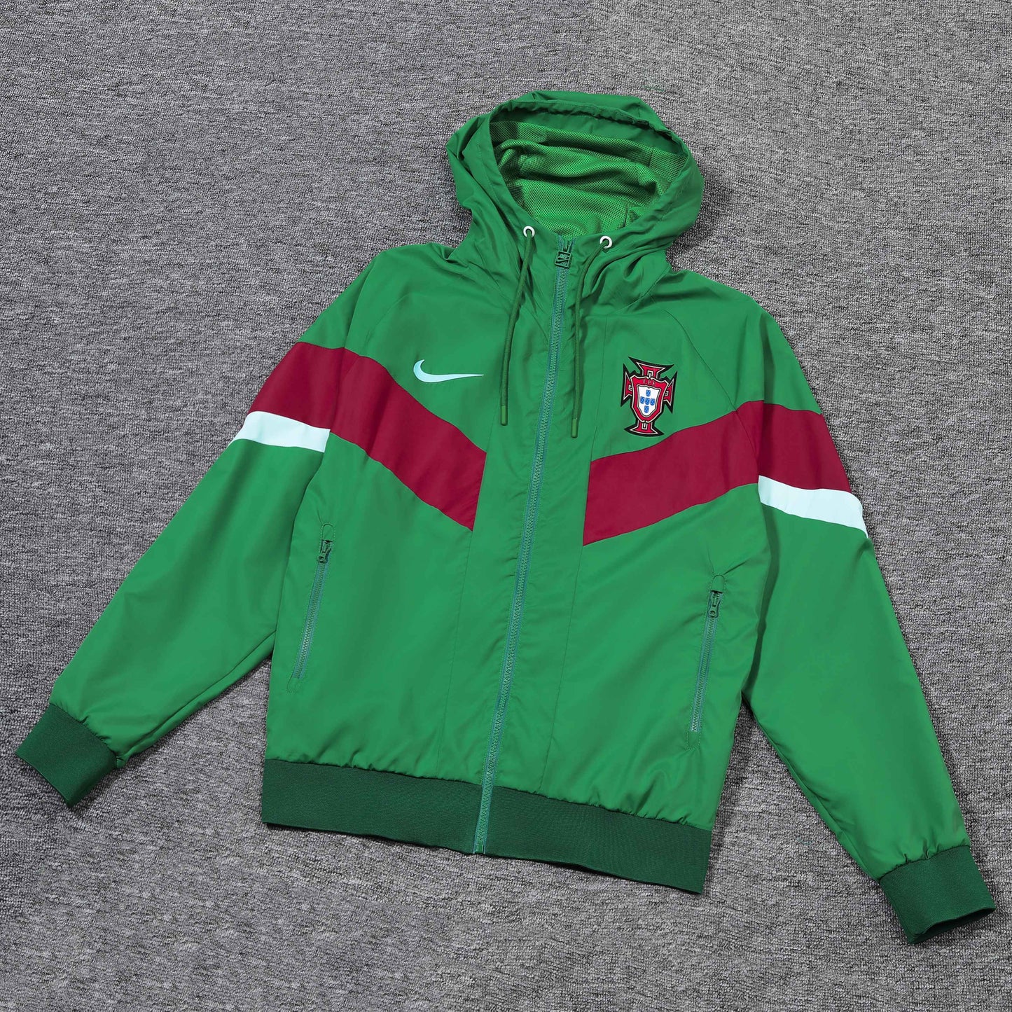 Portugal Green Windbreaker Jacket Set