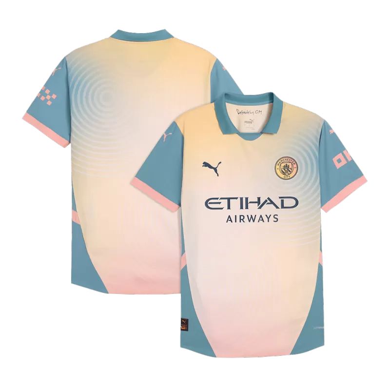 Authentic Manchester City Fourth Away Soccer Jersey 2024/25- Definitely City (UCL)