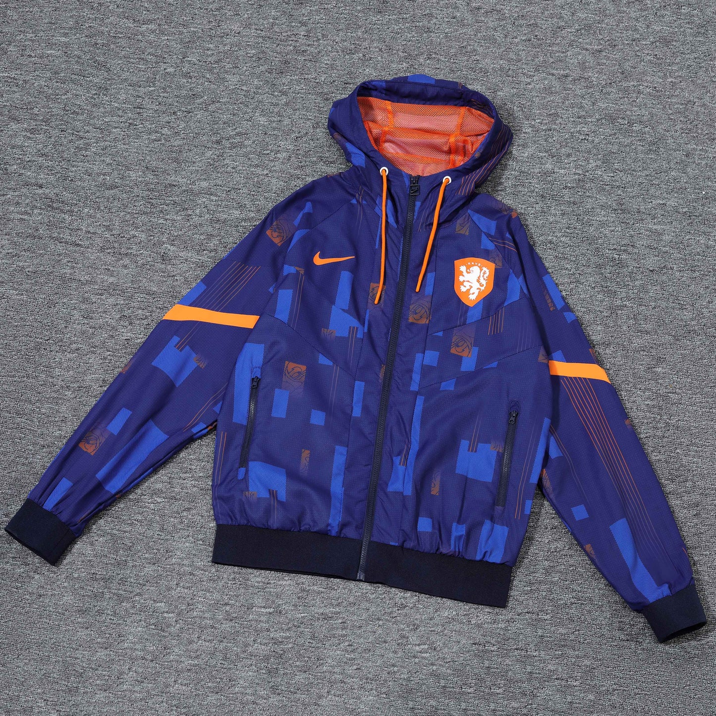 Dutch purple tulip windbreaker jacket