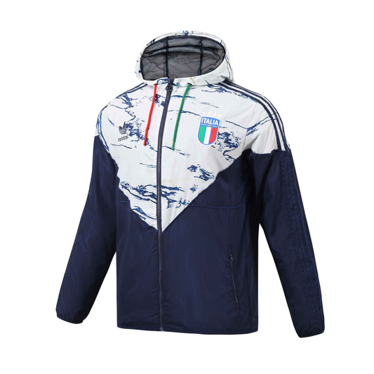 Italian white blue jacket