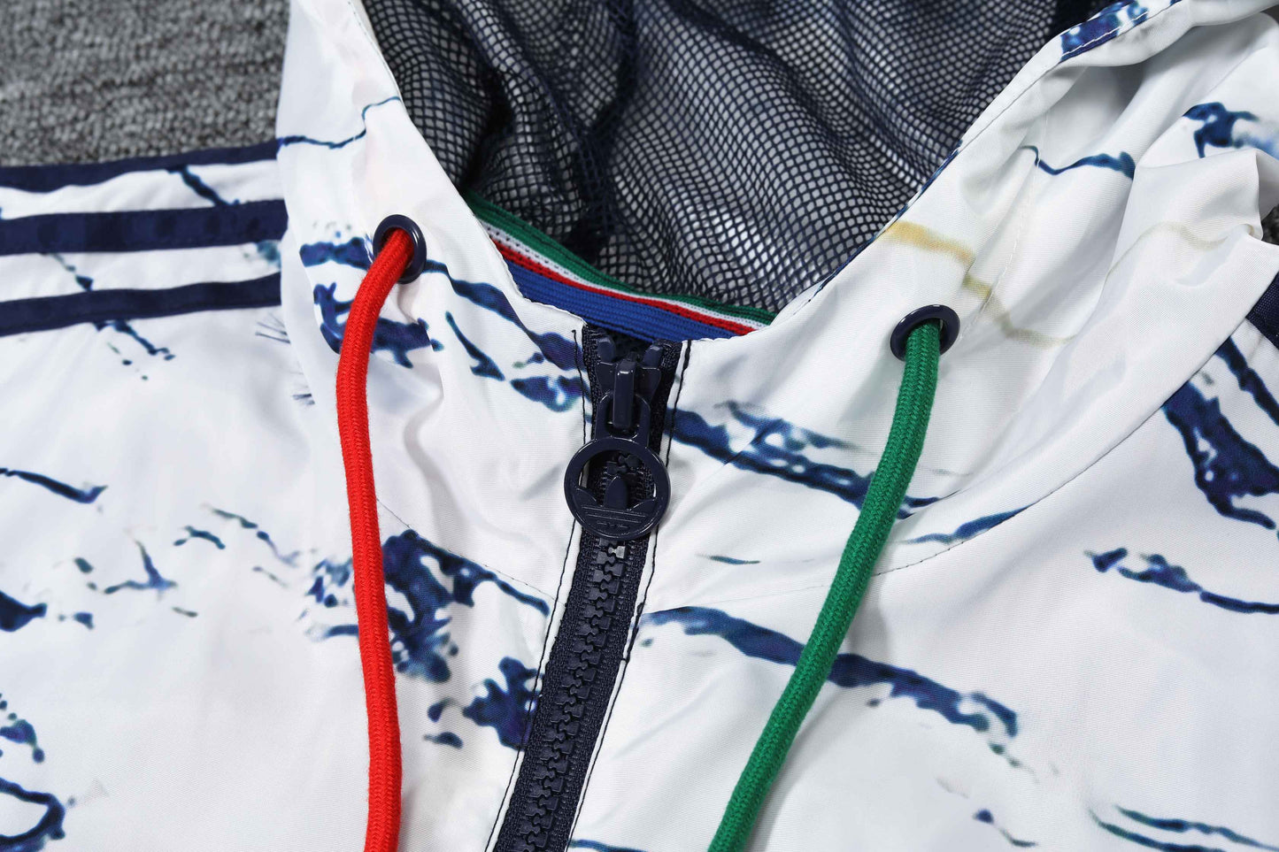 Italian white blue jacket
