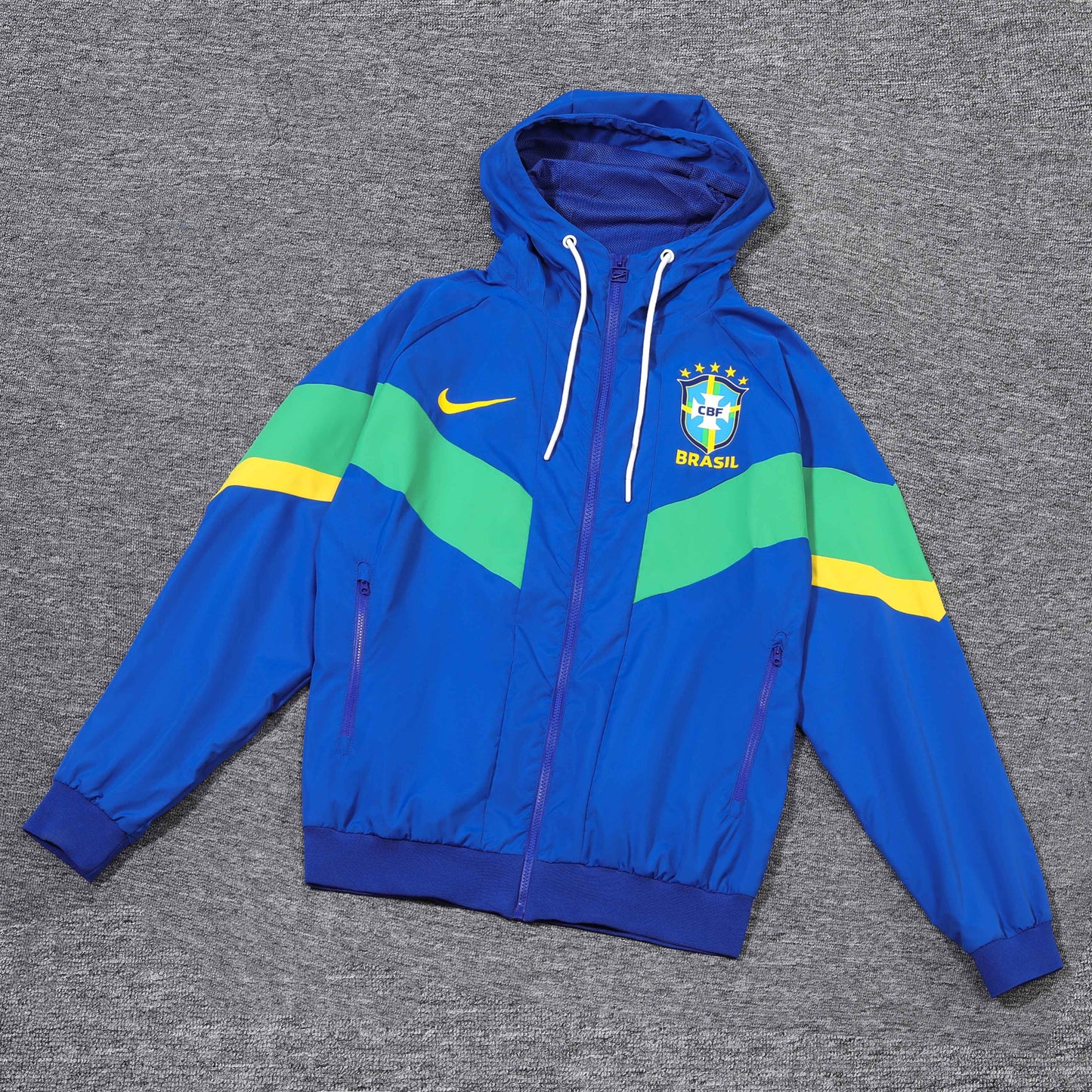 Brazilian Blue Windbreaker Jacket Set