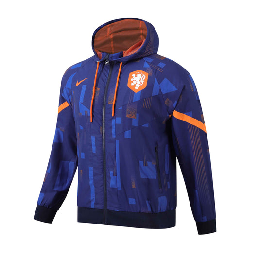 Dutch purple tulip windbreaker jacket